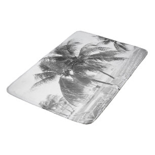 Caribbean Beach Bliss 8 #travel #art Bath Mat