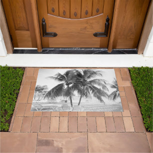 Caribbean Beach Bliss 8 #travel #art Doormat