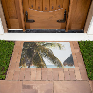 Caribbean Beach Bliss 9 #art #travel Doormat