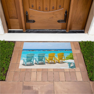 Caribbean Beach Chair Oasis #2 #caribbean #wall Doormat
