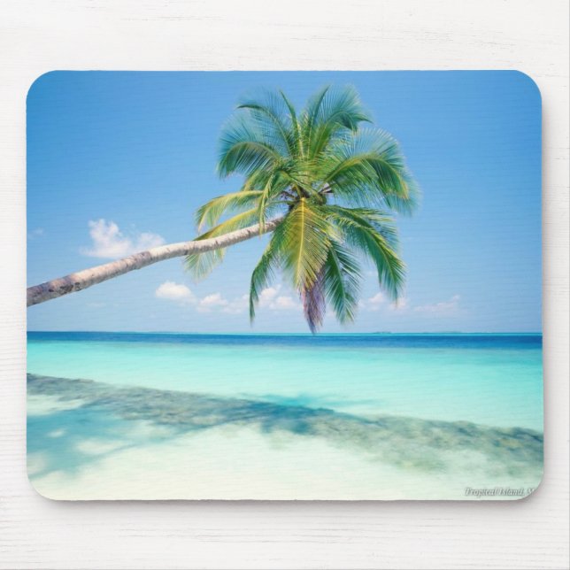 caribbean beach mouse pad (Front)