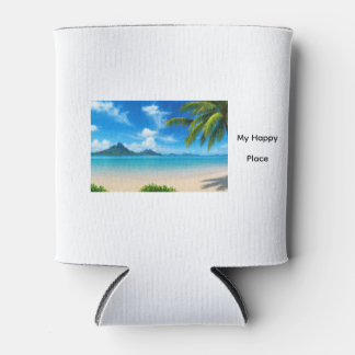Caribbean Beach My Happy Place Can Cooler