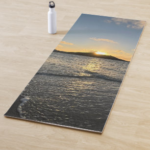Caribbean Beach Sunset Tropical Paradise Yoga Mat