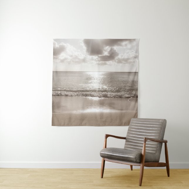 Caribbean Beach Zen Oasis #2 #ocean #wall #art Tapestry (In Situ)