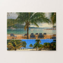 Caribbean beaches collage jigsaw puzzle