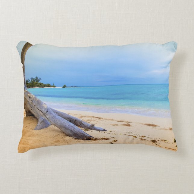 Caribbean Beachscape Decorative Cushion (Front)