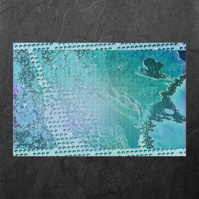Caribbean Blue Abstract  Jigsaw Puzzle (Creator Uploaded)