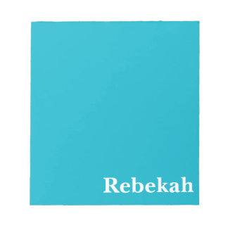 Caribbean Blue Customisable Notepad