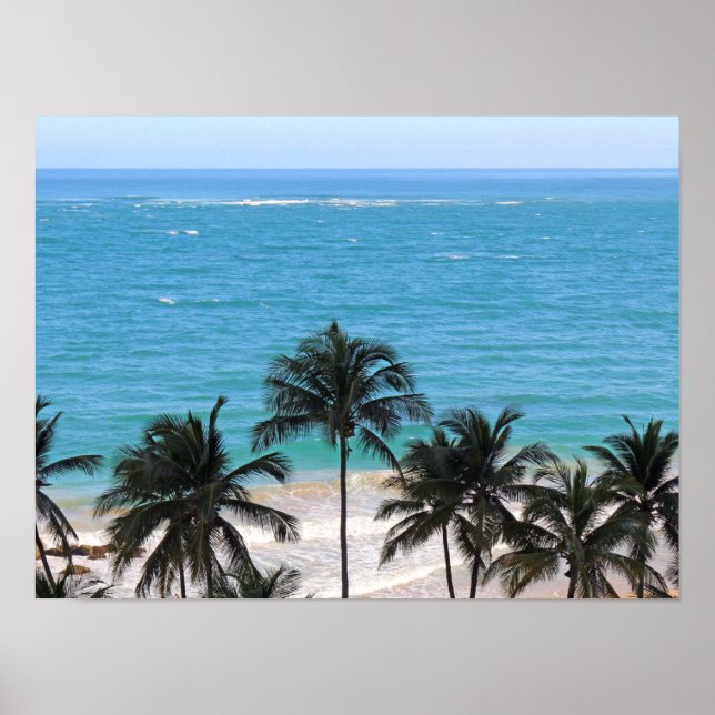 Caribbean Blue Poster (Front)