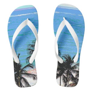 Caribbean Blue Thongs
