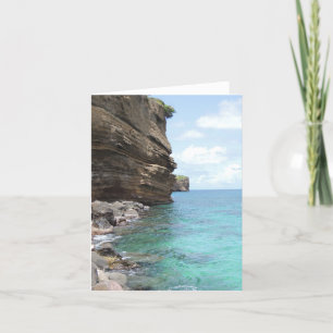 Caribbean Bluffs on Grenada Notecard