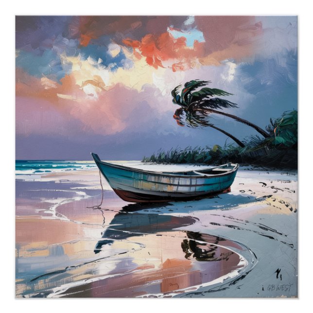 CARIBBEAN BOAT POSTER (Front)