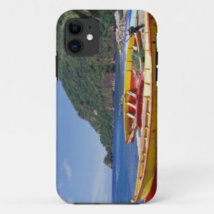 Caribbean, BWI, St. Lucia, Sailboats, Soufriere. iPhone 11 Case