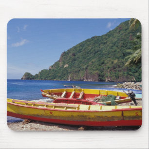 Caribbean, BWI, St. Lucia, Sailboats, Soufriere. Mouse Pad