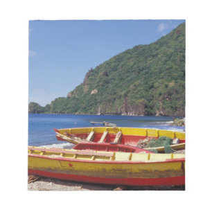 Caribbean, BWI, St. Lucia, Sailboats, Soufriere. Notepad