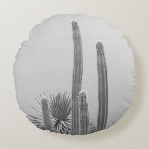 Caribbean Cactus Grove Charm 2 #art #nature Round Cushion