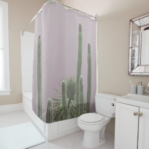 Caribbean Cactus Grove Charm 3 #tropical #art Shower Curtain