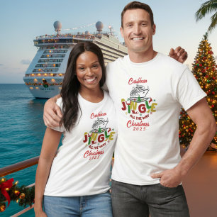 Caribbean Chritmas Cruise Personalise T-Shirt