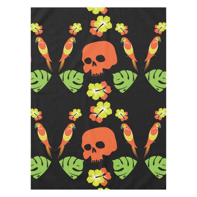 Caribbean Colourful Patterns  Tablecloth (Front)