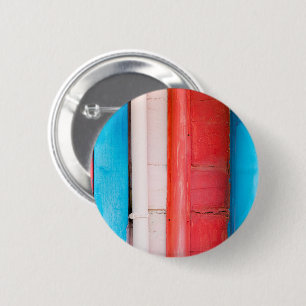 Caribbean colours - abstract 6 cm round badge