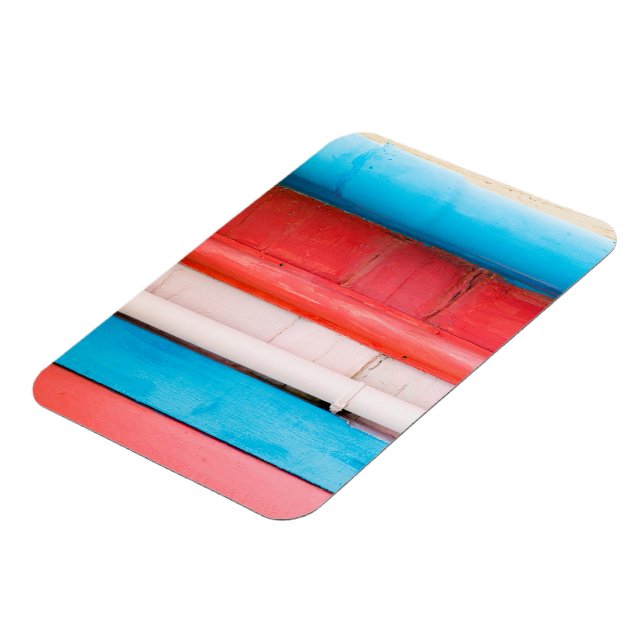 Caribbean colours - abstract magnet (Left Side)