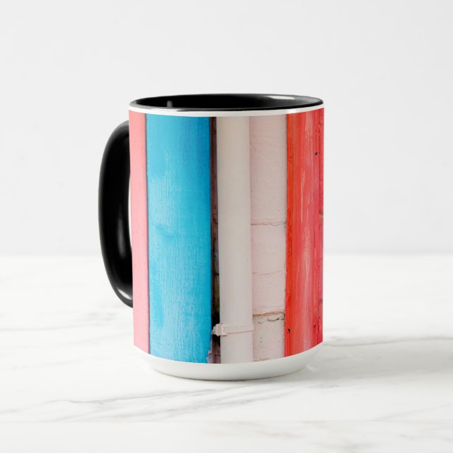 Caribbean colours - abstract mug (Front Left)