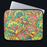 Caribbean Colours Boho Floral Pattern Laptop Sleeve<br><div class="desc">Vibrant colours of the Caribbean in this boho-inspired floral pattern. Colours include pink,  orange,  yellow,  blue and turquoise.</div>