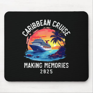 Caribbean Cruise 2025 Souvenir Matching Family Fri Mouse Pad