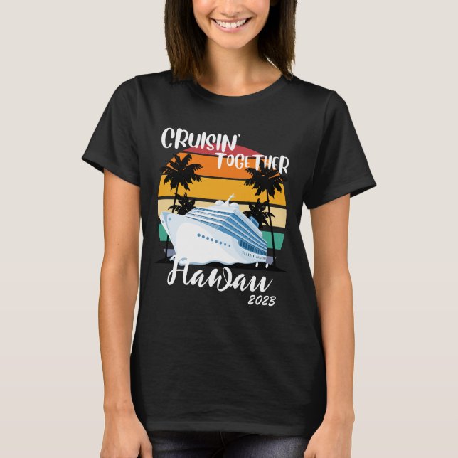 Caribbean Cruise 2025Family Friends Group Travel T-Shirt (Front)