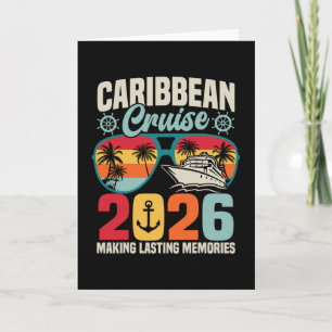 Caribbean Cruise 2026 Vacation Trip Matching Famil Card