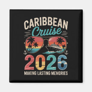 Caribbean Cruise 2026 Vacation Trip Matching Famil Magnet
