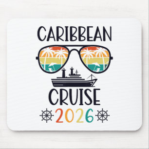 Caribbean Cruise 2026 Vacation Trip Matching Famil Mouse Pad