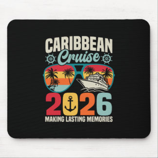 Caribbean Cruise 2026 Vacation Trip Matching Famil Mouse Pad