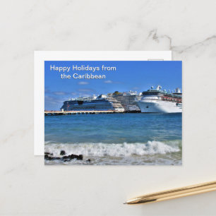 Caribbean Cruise Holiday Greeting Postcard