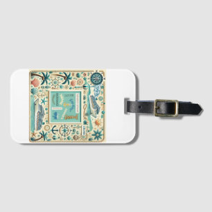 Caribbean Cruise Port Panorama with Cruise Ships Luggage Tag