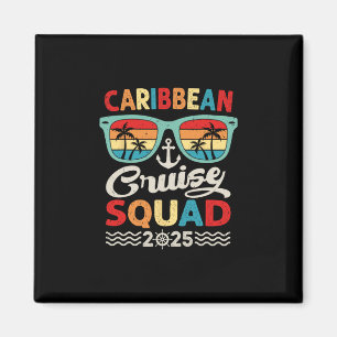 Caribbean Cruise Squad 2025 Family Vacation Trip M Magnet