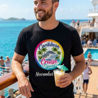 Caribbean Cruise Squad Ship Embarkation Group T-Shirt