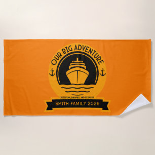 Caribbean Cruise Vacation Beach Towel