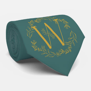 Caribbean Current Colour Monogrammed Groomsmen Tie