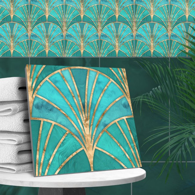 Caribbean Current - Glass Shell Pattern Ceramic Tile (Creator Uploaded)