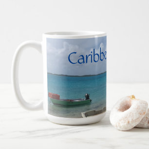 Caribbean Dreaming Bonaire Fishing Boats Ocean Coffee Mug
