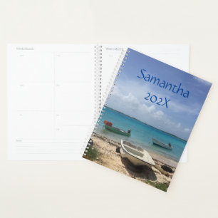 Caribbean Dreaming Bonaire Fishing Boats Ocean Planner