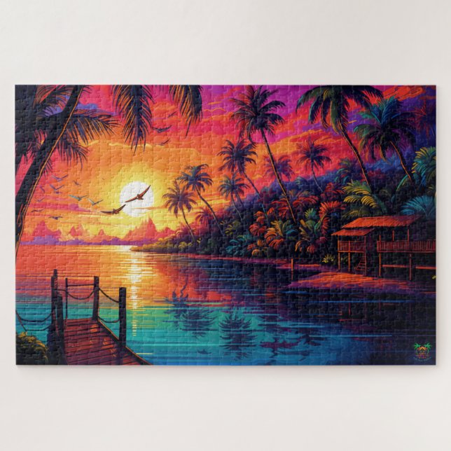 🌅Caribbean Dreaming Jigsaw Puzzle (Horizontal)