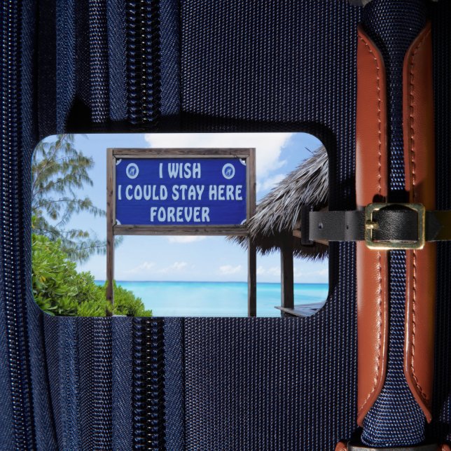 Caribbean Dreams Luggage Tag (Front Insitu 4)