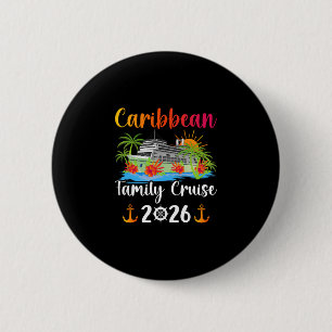 Caribbean Family Cruise 2026 Family Cruising Carib 6 Cm Round Badge