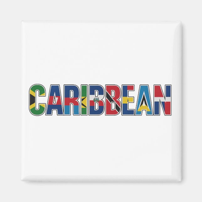 Caribbean Flags Magnet (Front)