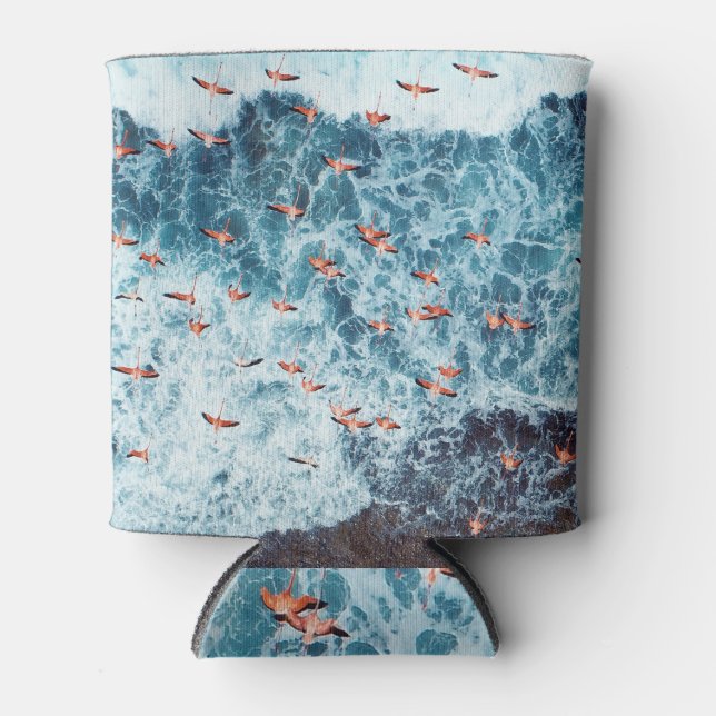 Caribbean Flamingos: Nature's Flight Scene Can Cooler (Front)