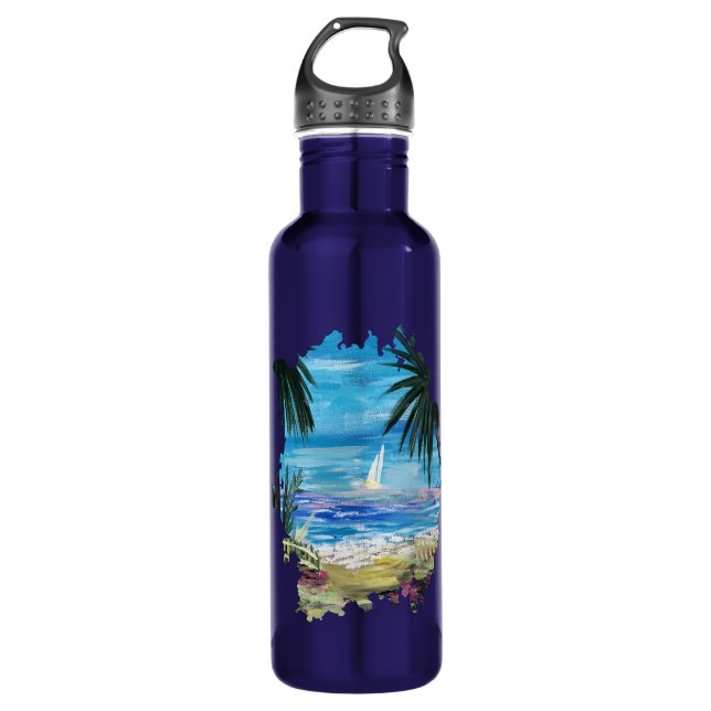 Caribbean Getaway 710 Ml Water Bottle (Front)