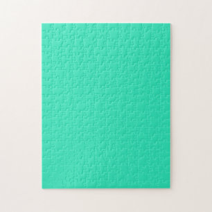  Caribbean Green (solid colour)  Jigsaw Puzzle