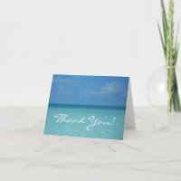 Caribbean Horizon Thank You Card